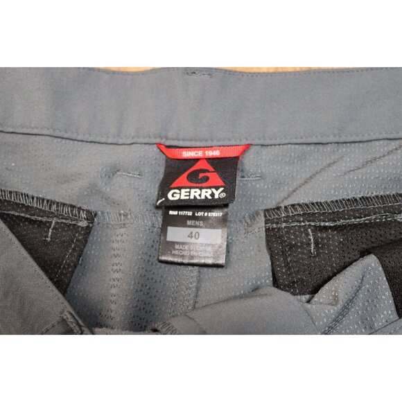Gerry Mens Tech Shorts Gray Size 40 Lightweight Hiking Activewear Outdoor - Picture 4 of 10